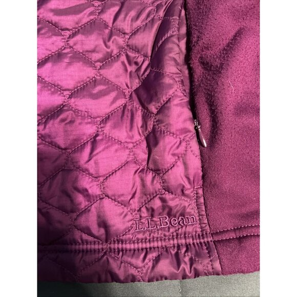 Ll Bean Sweater Vest Women’s 2XL Purple Quilted Thinsulate Outdoors Casual 0HMT1 - Picture 2 of 5